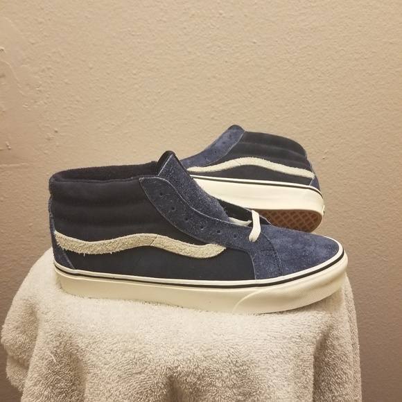 Vans Other - Vans Sk8 Mid reissue Men 9.5 Hairy Suede Mix Dress